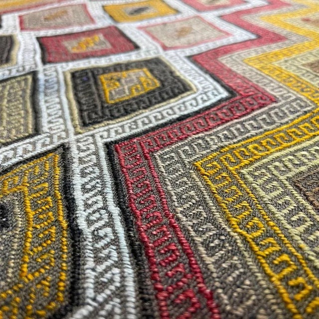 Small Anatolian Turkish Kilim Rug For Sale - Image 10 of 11