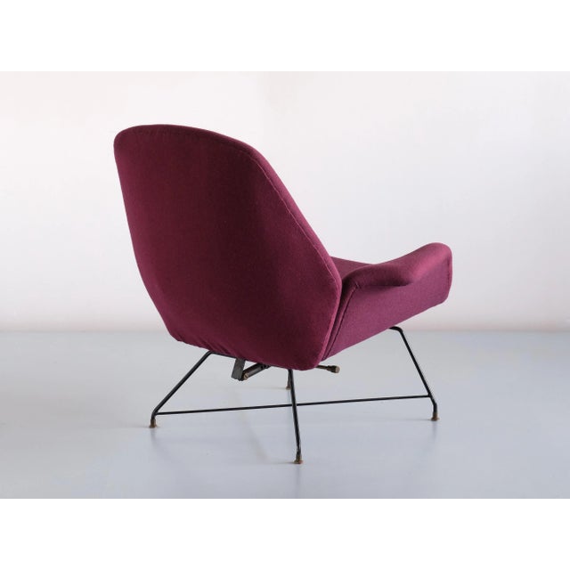 Italian Lotus Adjustable Lounge Chair by Augusto Bozzi for Saporiti Italia, 1960s For Sale - Image 9 of 15