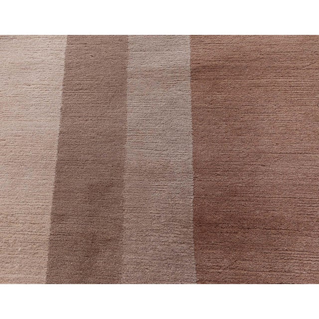Modern Modern Art Deco-Inspired Tibetan Wool Rug by Doris Leslie Blau For Sale - Image 3 of 6