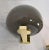1980s Pair of Brown Glass and Brass Sconces, Mid Century Modern For Sale - Image 11 of 12