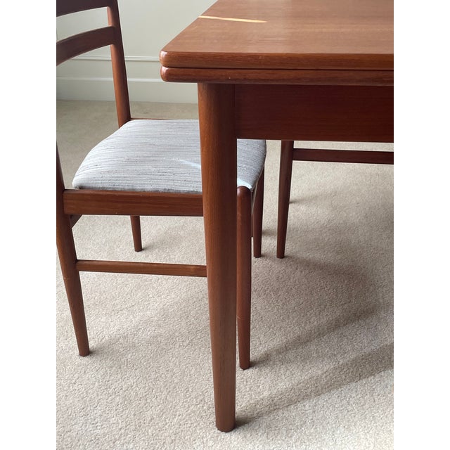 Illums Bolighus 1950s Hans Wegner Mid-Century Modern Teak Table With Chairs For Sale - Image 4 of 14