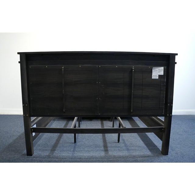 A-America Glacier Point Collection Solid New Zealand Pine King Size Bed W. Storage Footboard - Greystone Finish For Sale In Kansas City - Image 6 of 10