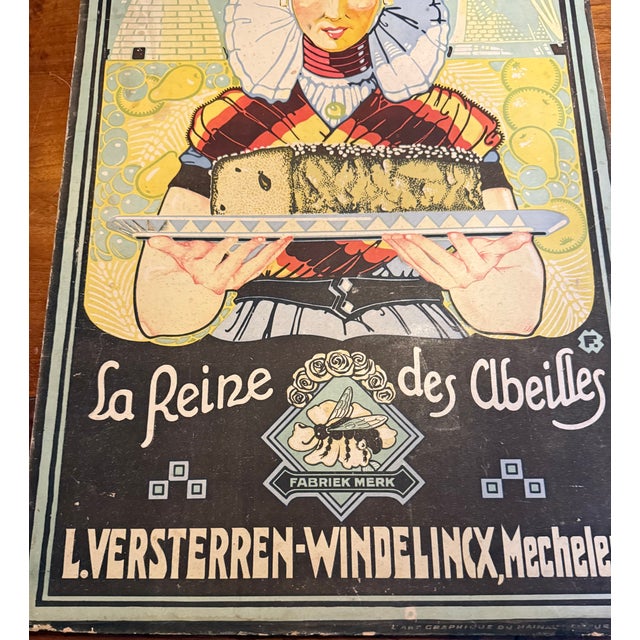 Neerlandia Gingerbread Factory Cardboard Advertising Sign, 1910s For Sale - Image 4 of 6