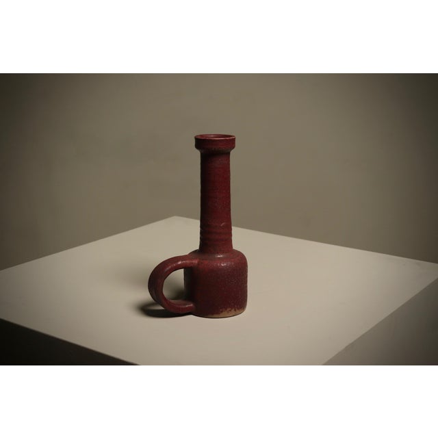 Mid-Century Modern Stoneware Vase from Mobach, Holland, 1960s For Sale - Image 3 of 8