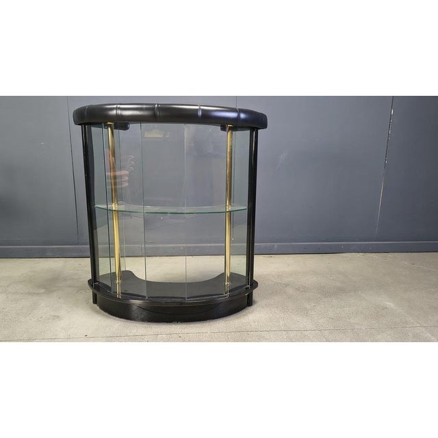 Hollywood Regency Bar with Stools, Italy, 1970s, Set of 4 For Sale - Image 6 of 12