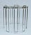 1970s C1970's Saporiti Italia Polished Chrome Over Steel & Glass Stacking, Nesting Tables - Set of 3 For Sale - Image 5 of 18