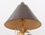 Brown Neoclassical Style Gilt Metal Palm Tree Table Lamp For Sale - Image 8 of 11