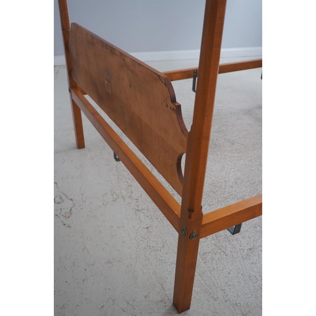 Eldred Wheeler Queen Size Tiger Maple Bed For Sale - Image 13 of 16