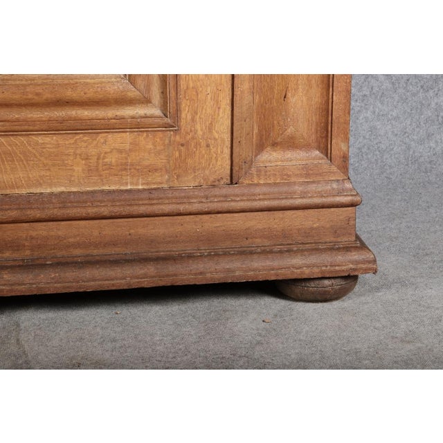 Tan Antique Frankfurt Wave Cabinet in Oak, 1750 For Sale - Image 8 of 18