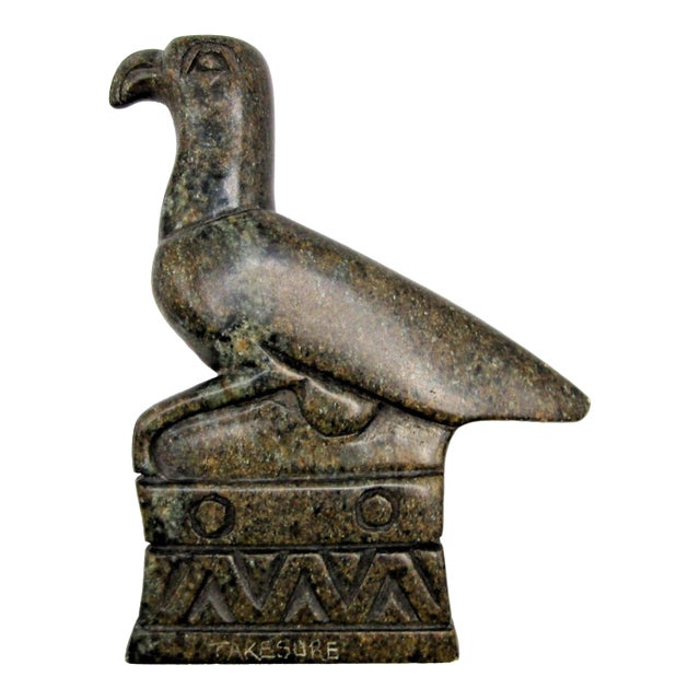 Hand Carved Great Zimbabwe Bird Soapstone Sculpture by Shona Artisan Takesure For Sale