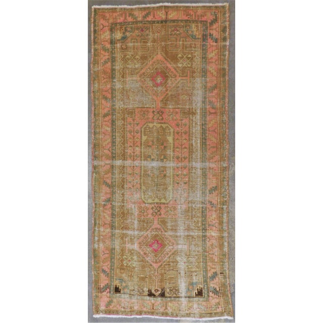Distressed Vintage Persian Rug For Sale - Image 13 of 13