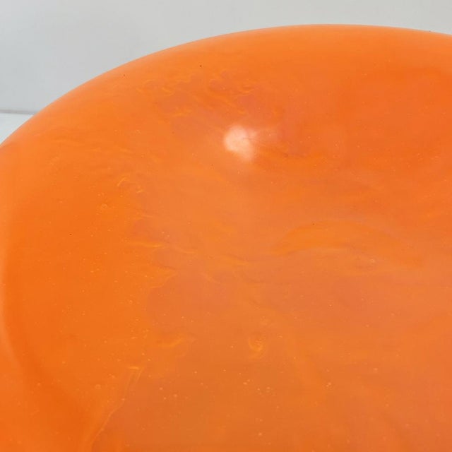 Orange Fluo Ottoman from Zanotta, 1990s For Sale - Image 6 of 9