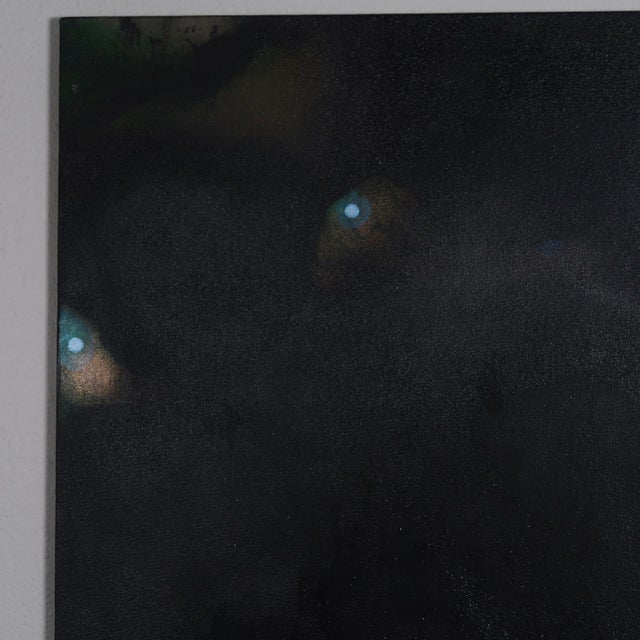 Original Diptych Pair of Abstract Celestial Night Sky Paintings on Canvas by Artist Casey R Klein For Sale In Tulsa - Image 6 of 18