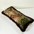 Burgundy 1980s Vintage Rustic European Boho Chic Tapestry Style Fringed Lumbar Decorative Pillow For Sale - Image 8 of 13