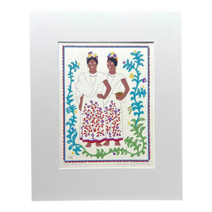 Carlos Mérida Silkscreen Print "Papantla... Veracruz" in 16 x 20 Mat, 1945