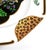 1990s Lynn Chase Porcelain Jaguar Jungle 14" Octagonal Serving Platter With Gold Trim For Sale - Image 10 of 14