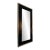 Vintage Postmodern 80s Wall Mirror Gold Black 1980s Modern For Sale