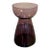 Midcentury Purple Art Glass Hourglass Vase For Sale