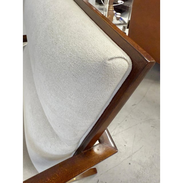 Pair of Baker Athena Klismos Lounge Chairs Attributed to Thomas Pheasant For Sale - Image 11 of 12