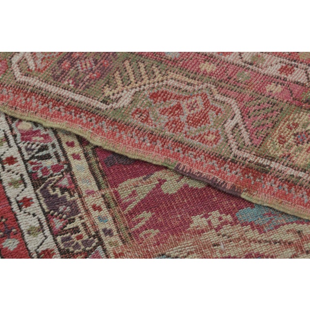 Textile Antique Kırşehir Double-Ended Prayer Rug in Geometric Floral Design - Rug & Kilim For Sale - Image 7 of 7