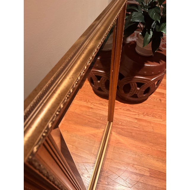 Late 20th Century Vintage La Barge Gold Gilt Framed Wall Mirror, 30” X 42”, Beveled Glass, Traditional Classic Style For Sale - Image 5 of 12