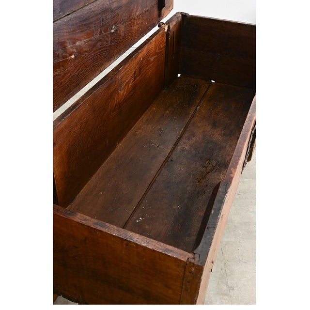 German 16th Century Oak Coffer For Sale - Image 16 of 18