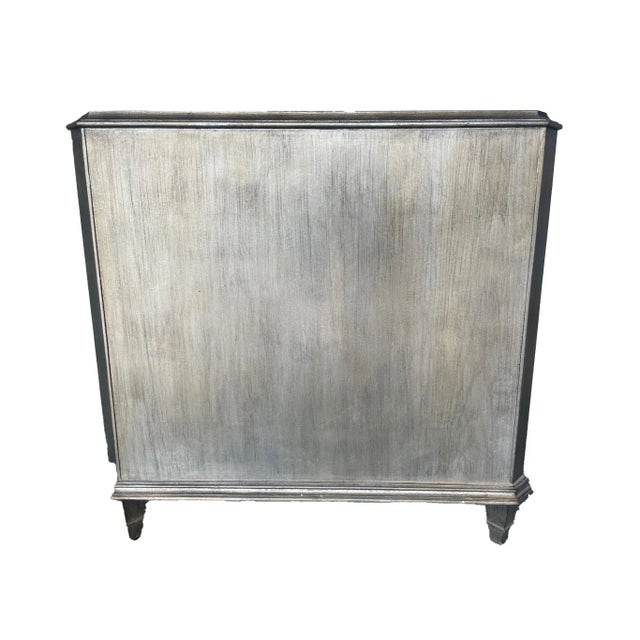 Set of Two Mirrored Glass Three Drawer Chests For Sale In New York - Image 6 of 10