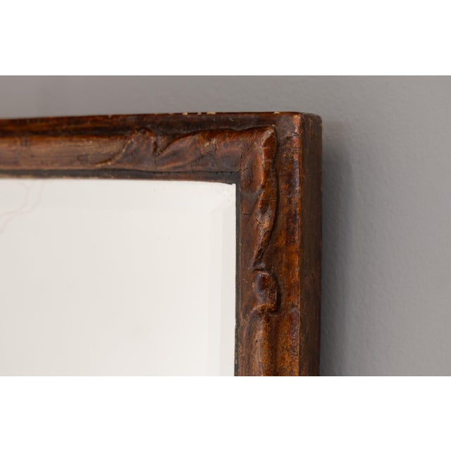 Late 19th Century Small Antique Decorative Mirror, 1870 For Sale - Image 5 of 6