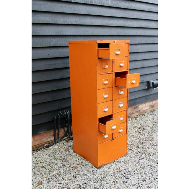Metal Vintage Industrial Storage Draws, 1960s For Sale - Image 7 of 11