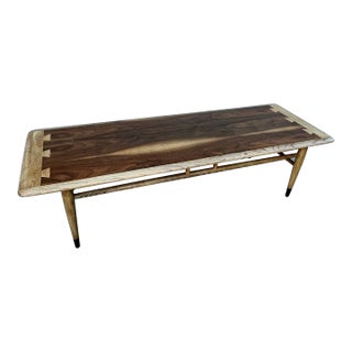1960s Restored Lane Acclaim Walnut Coffee Table For Sale