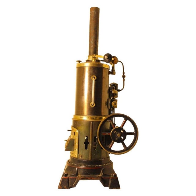 Steam Engine from Ernst Plank, 1880s For Sale - Image 3 of 18