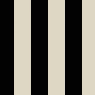 House of Hackney Mono Stripe Wallpaper - Off-Black & Oyster For Sale