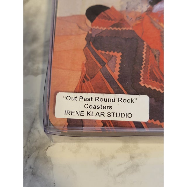 Auburn Irene Klar Folk Art Coaster Set - Set of 4 For Sale - Image 8 of 8