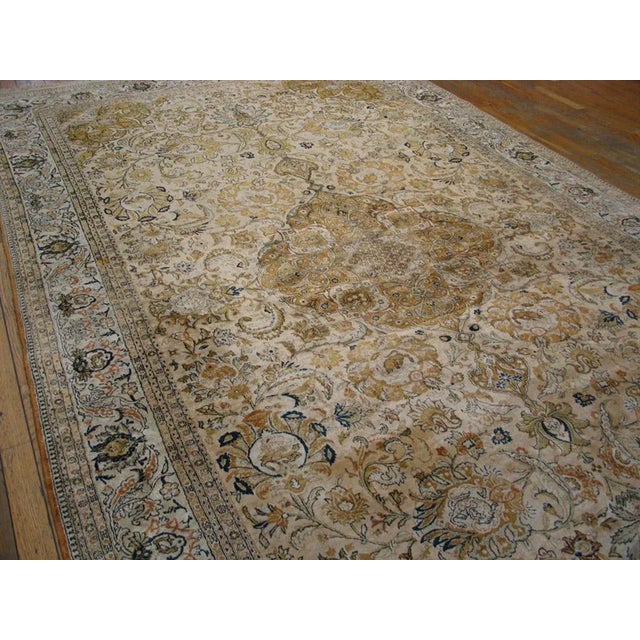 Mid 20th Century Persian Silk Qum Carpet For Sale - Image 9 of 9