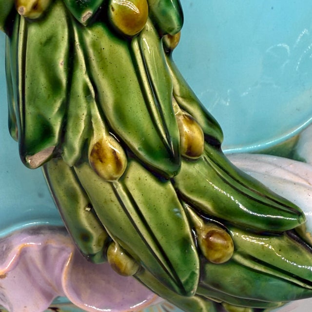 Ceramic A Minton Majolica Neoclassical Jardiniere With Laurel Wreaths, English, Ca. 1868 For Sale - Image 7 of 12