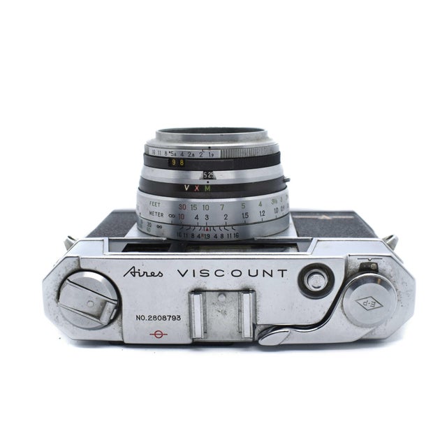Mid 20th Century Mid Century Modern Aires Viscount H Coral Rangefinder Camera For Sale - Image 5 of 9