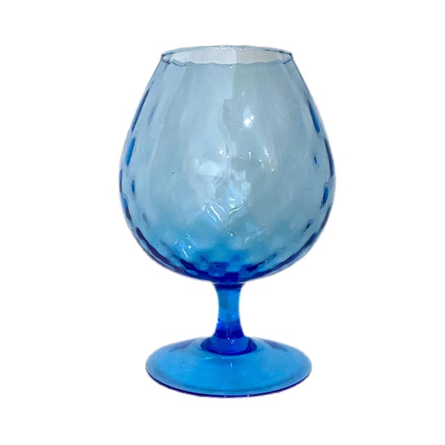 Vintage Mid-Century Modern Italian Empoli Aquamarine Vase For Sale In Charleston - Image 6 of 6