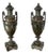 Large Antique Victorian Bronze Urns, 1860, Set of 2 For Sale
