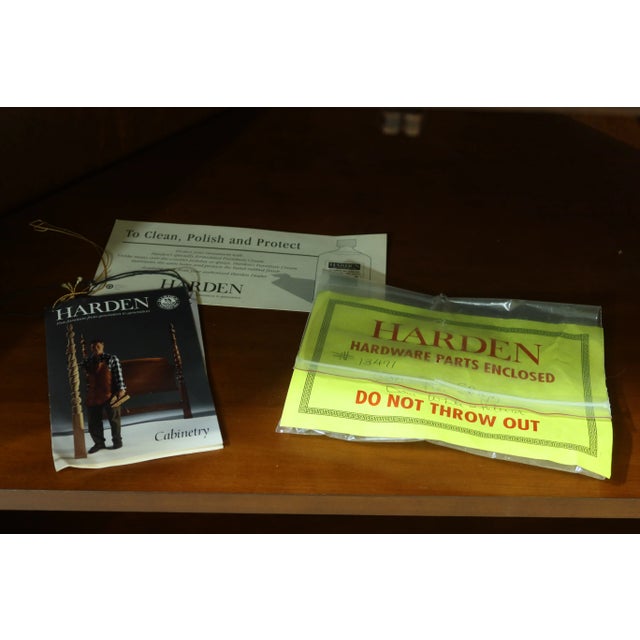 Brown Harden Chippendale Cherry Corner Cupboard For Sale - Image 8 of 11