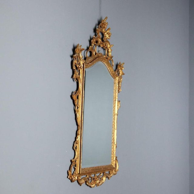 Baroque Style Giltwood Mirror For Sale - Image 3 of 10