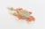 Hutton Wilkinson Coral Enamel Faux Pearl, Rhinestone Gold Filled Brooch or Pin, 1980's For Sale - Image 4 of 10