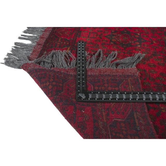 Mid 20th Century Mid 20th Century Vintage Persian Turkoman Rug, 04'02 X 06'07 For Sale - Image 5 of 9