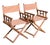 Pair of Vintage Faux Bamboo X Frame Folding Safari Chairs For Sale