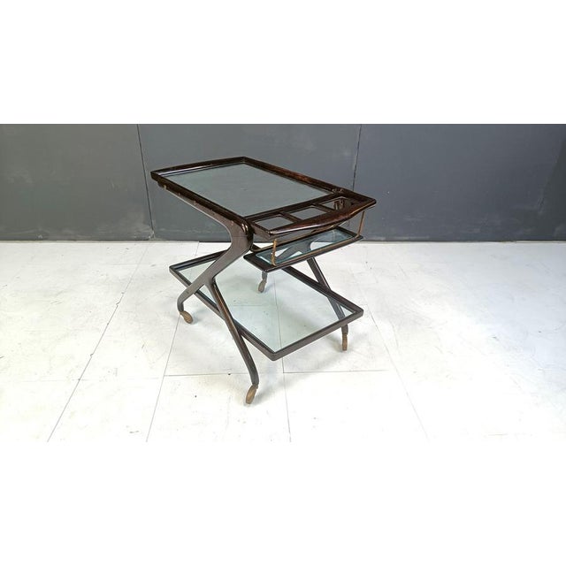 Vintage Italian Serving Trolley, 1950s For Sale - Image 13 of 15