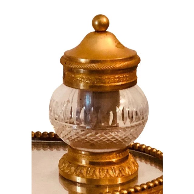 19th Century French Bronze Doré Inkwell For Sale In Tampa - Image 6 of 7