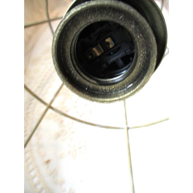 Vintage French Style Wire Basket Teardrop Gold Pendant For Sale - Image 9 of 11