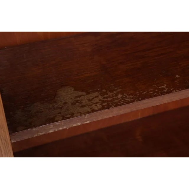 Brown Vintage Bookcase in Ash from Hellerau, 1960s For Sale - Image 8 of 11