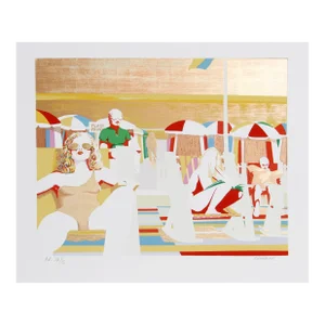 Scene De Plage, Brandon Screenprint, Signed and Numbered in Pencil