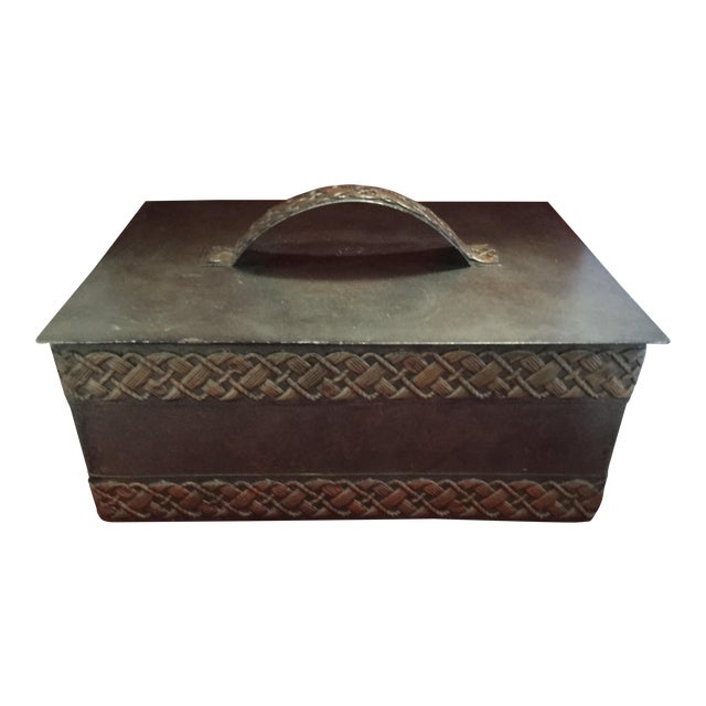 Vintage Decorative Metal Box Chairish