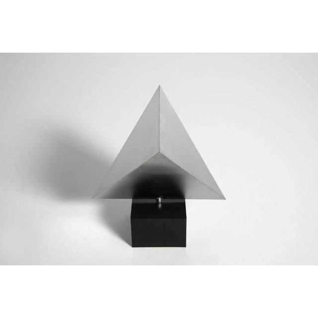 Black Pyramid Sculpture by Rudolf Wolf, 1975 For Sale - Image 8 of 11